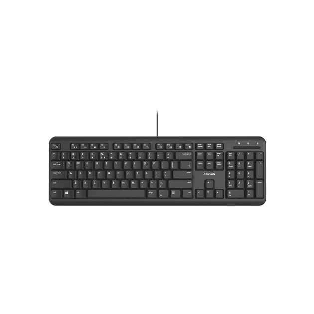 Клавіатура Canyon HKB-20 Velvet USB UA Black (CNS-HKB02) - зображення 1