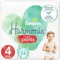 Підгузки Pampers трусики Harmonie Nappy Pants Розмір 4 (9-14 кг) 24 шт (8006540181409) - зменшене зображення 1