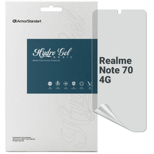 Пленка защитная Armorstandart hydrogel Matte Realme Note 70 4G (ARM83947) - изображение 1
