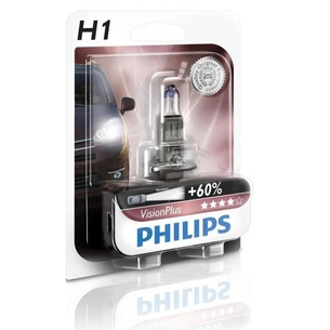 Автолампа Philips H1 VisionPlus, 1шт (12258VPB1) зображення 1