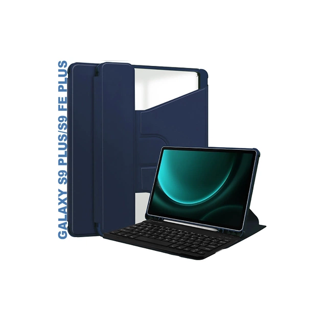 Чохол до планшета BeCover Keyboard 360° Rotatable Samsung Tab S9 Plus (SM-X810/SM-X816)/S9 FE Plus (SM-X610/SM-X616) 12.4" (710393) - изображение 1