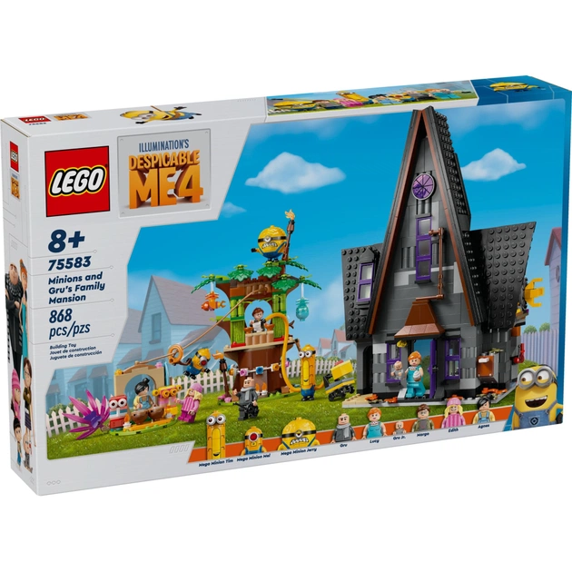 Конструктор LEGO Нікчемний я 4 Родинний маєток Гру й посіпак 868 деталей (75583) - зображення 1