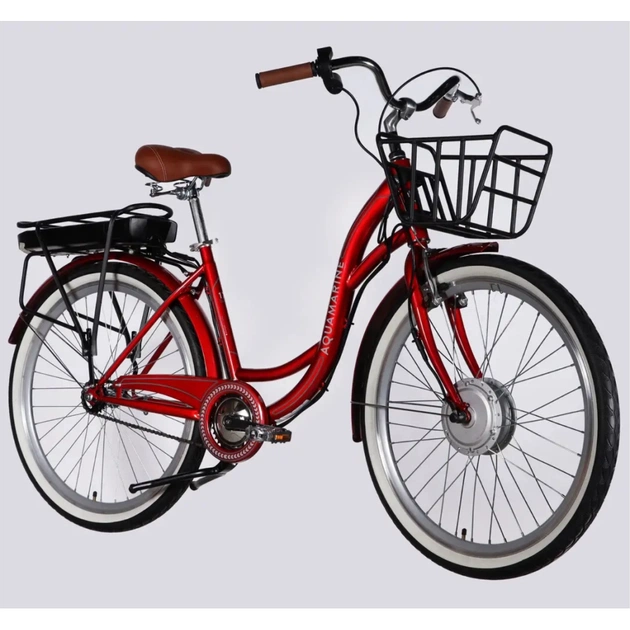 Електровелосипед Dorozhnik 26" eAQUAMARINE BH рама-17" 36B 13А*г 500Вт 2026 бордовий (ELB-D-26-315) - picture 2