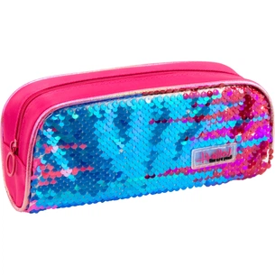 Пенал Cool For School з паєтками 1 відділення Рожевий (6571-pink) зображення 1