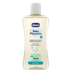 Дитячий шампунь Chicco Baby Moments 200 мл Ніжний гель-шампунь для тіла та волосся (10593.00) зображення 1