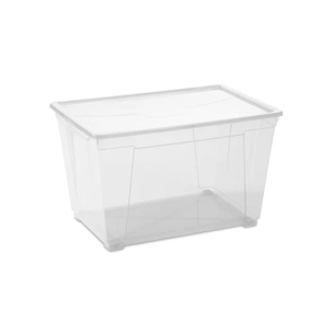 Контейнер для зберігання DEA home Easy прямокутний на колесах Прозорий 60 л (20082) зображення 1