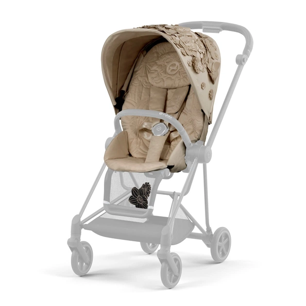 Набір текстилю для коляски Cybex Mios Simply Flowers Beige (521002875) - зображення 1