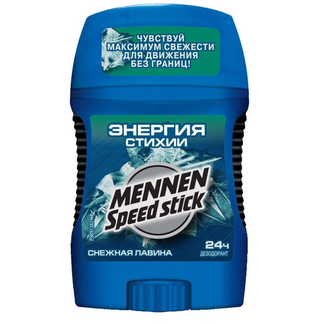 Дезодорант Mennen speed stick Енергія стихії Снігова лавина 60 г (5900273002358) - зображення 1