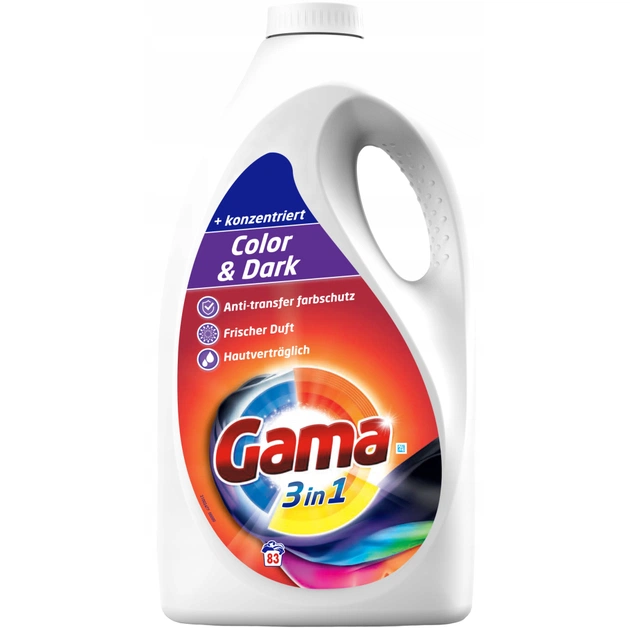 Гель для прання Gama Protect для кольорової і темної білизни 4.15 л (8435495818809) - изображение 1