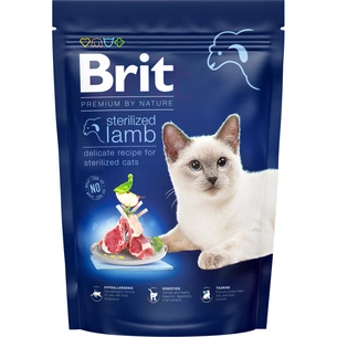 Сухий корм для кішок Brit Premium by Nature Cat Sterilized Lamb 800 г (8595602553082) зображення 1