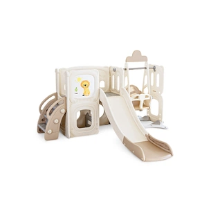 Ігровий майданчик Mealux Castle (KD-B014 White / Brown) зображення 1