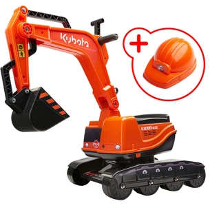 Чудомобіль Falk Kubota екскаватор з шоломом, помаранчевий (122) зображення 1