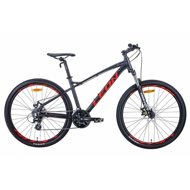 Велосипед Leon 27.5" XC-90 AM preload DD рама-16.5" Al 2020 графітовий з червоним (OPS-LN-27.5-053) - изображение 1