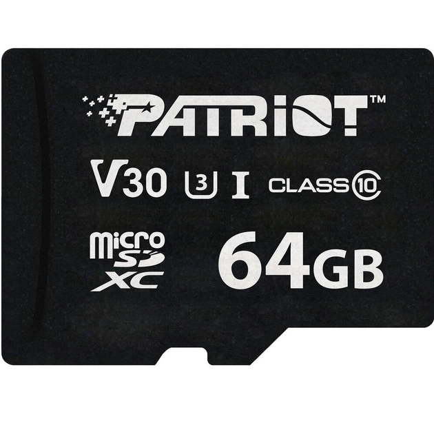 Карта пам`ятi MicroSDXC 64GB UHS-I/U3 Class 10 Patriot VX R90/W80MB/s (PSF64GVX31MCX) - зображення 1