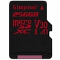 Карта пам'яті Kingston 256GB microSDXC class 10 UHS-I U3 (SDCR/256GB) - зменшене зображення 2