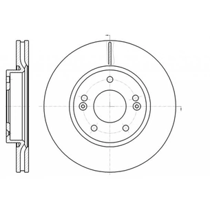 Гальмівний диск REMSA 61208.10 зображення 1