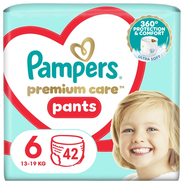 Підгузки Pampers Premium Care Pants Розмір 6 (15+ кг) 42 шт (8001841325545) - зображення 1