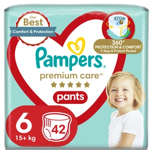 Підгузки Pampers Premium Care Pants Розмір 6 (15+ кг) 42 шт (8001841325545) зображення 1
