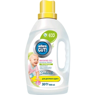 Гель для прання Alles GUT! Eco Для дитячих речей 900 мл (4820189880417) зображення 1