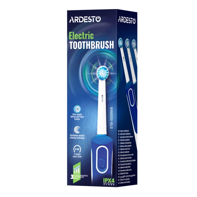 Электрическая зубная щетка Ardesto ETB-I009WB - изображение 12