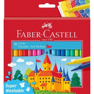 Фломастеры Faber-Castell Замок Felt tip pen Castle в картонной коробке 36 цветов (31678) изображение 1