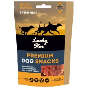 Ласощі для собак Lucky Star м'яке качине в'ялене м'ясо 11 см 85 г (4820111434138) зображення 1
