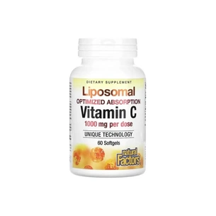 Витаминно-минеральный комплекс Natural Factors Витамин С липосомальный, 1000 мг, Liposomal Vitamin C, 60 гелевых к (NFS-01323) изображение 1