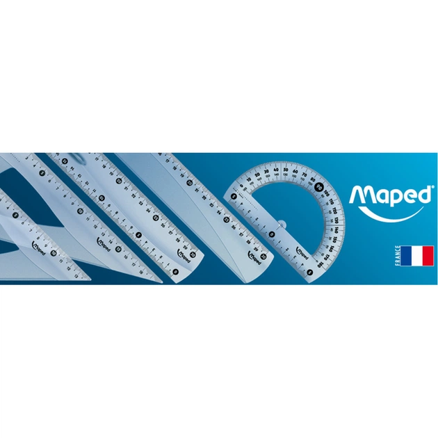 Лінійка Maped пластикова ESSENTIALS, 20см, двостороння шкала, прозорий (MP.146108) - изображение 3