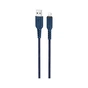 Дата кабель USB 2.0 AM to Lightning 1.0m 2.4A nylon X59 blue HOCO (6931474744883) - уменьшенное изображение 1
