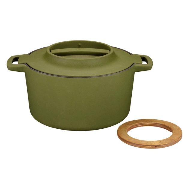 Каструля Fiskars Norden Limited Colour Edition чавунна 4 л колір кропива (1071128) - picture 4