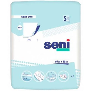 Пелюшки для малюків Seni Soft 60x60 см 5 шт (5900516690311) зображення 1