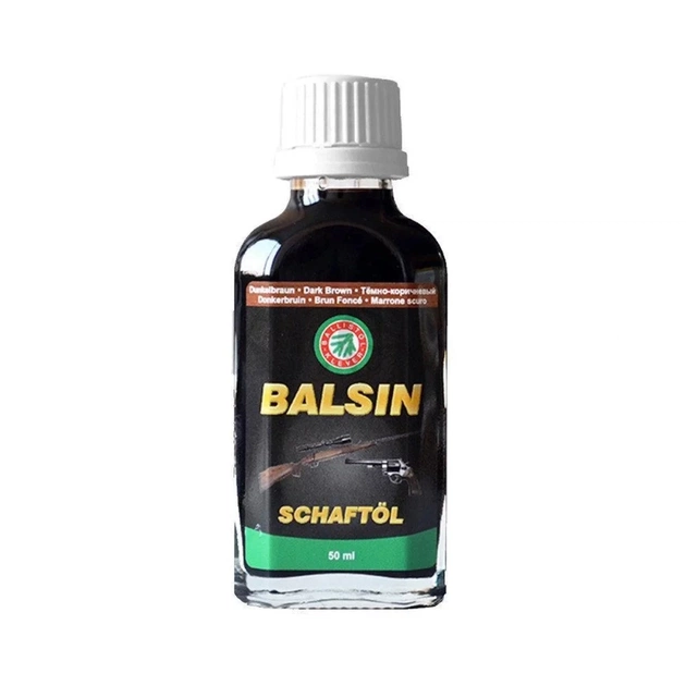Мастило для зброї Ballistol Balsin Schaftol For Wood 50мл Dark (23150) - зображення 1