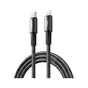 Дата кабель USB-C to Lightning 1.2m 30W aluminum alloy braided black Remax (6954851247715) - уменьшенное изображение 1