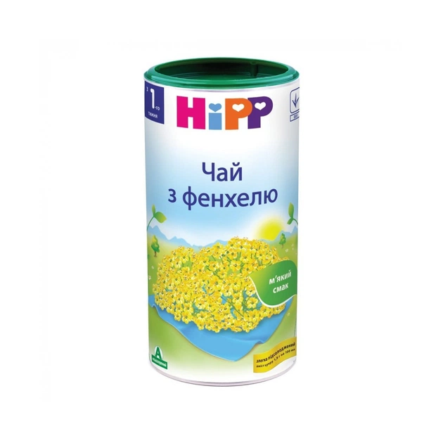 Дитячий чай HiPP з фенхеля, від 0 міс. 200 гр (9062300107781) - picture 1