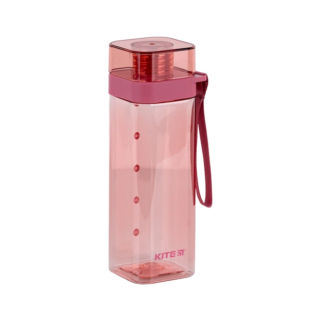 Поїльник-непроливайка Kite квадратна, 550 мл, рожева (K24-1209-3) - picture 2