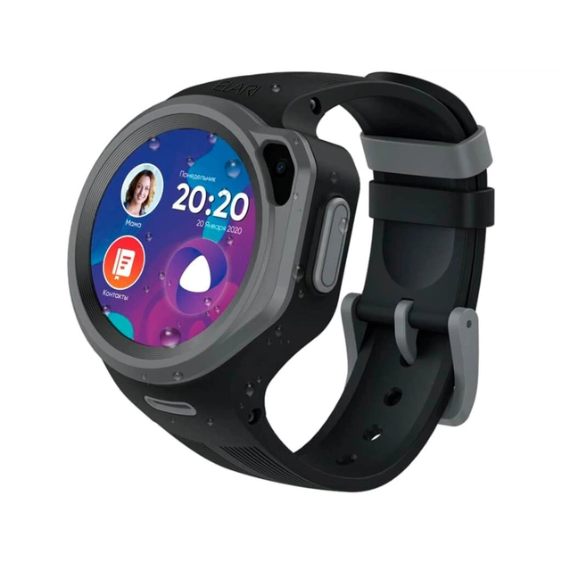 Смарт-годинник Elari KidPhone 4G Round Black (KP-4GRD-B) - изображение 1