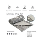Ковдра Руно Вовняна Grey Star полегшена 172х205 см (316.02ШКУ_Grey star) - уменьшенное изображение 3