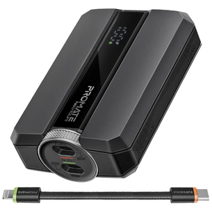 Універсальна мобільна батарея Promate Neo-10Uni 10000mAh 30W Black изображение 1