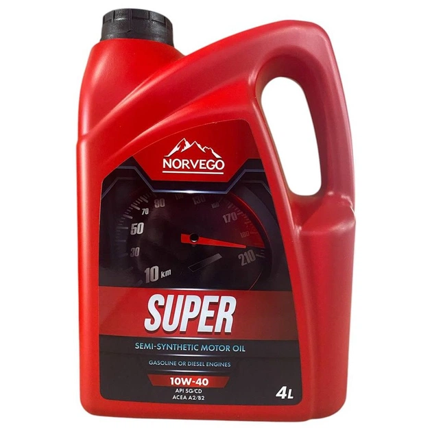Моторна олива NORVEGO SUPER 10W40 4л - зображення 1