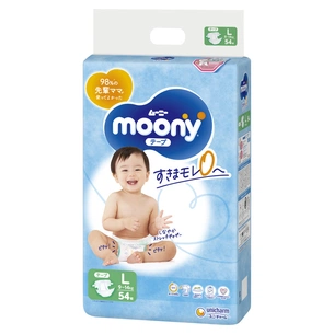 Підгузки Moony L (9-14 кг) 54 шт (4903111244911) зображення 1