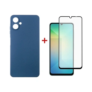 Чохол до мобільного телефона Dengos Samsung Galaxy A06 Carbon + glass (Blue) (DG-KM-114) зображення 1