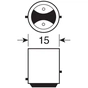 Автолампа Osram світлодіодна (OS 1457 YE-02B) - зменшене зображення 2