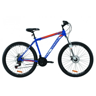 Велосипед Discovery 27.5" TREK AM DD рама-17,5" St 2020 синьо-помаранчевий (OPS-DIS-27.5-007) зображення 1