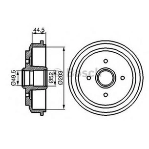 Гальмівний барабан Bosch 0 986 477 149 зображення 1