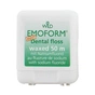 Зубна нитка Dr. Wild Emoform вощена з фторидом натрію і м'ятою 50 м (7611841138604) - уменьшенное изображение 1