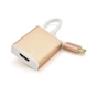 Переходник USB-C to HDMI F 0.1m 4K gold Voltronic (YT-C-Type-C(M)/HDMI(F)) - уменьшенное изображение 1
