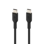 Дата кабель USB-С - USB-С, PVC, 1m, black Belkin (CAB003BT1MBK) - зменшене зображення 2