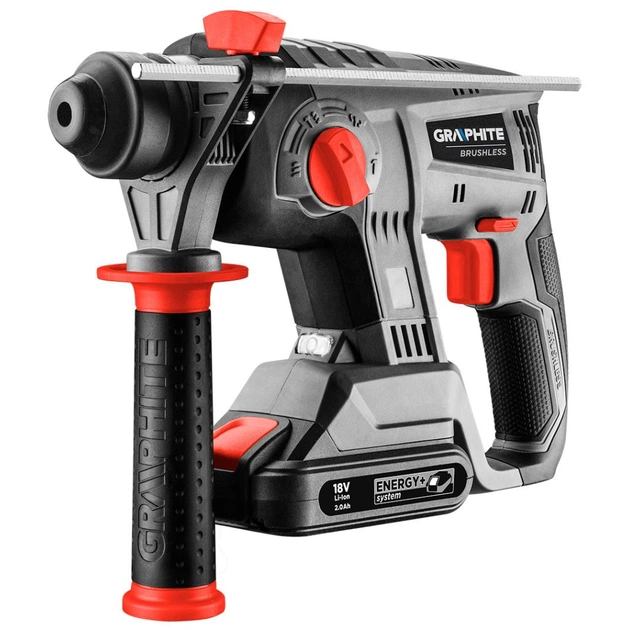 Перфоратор Graphite Energy+ SDS-plus, 18V, 2.2Дж, 2.26кг (без АКБ та ЗП) (58G027) - picture 5