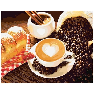 Картина по номерам Strateg Кава з любов'ю 40х50 см (SY6321) зображення 1