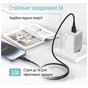 Дата кабель USB 2.0 AM to Lightning 2.0m 3A textured PVC black ColorWay (CW-CBUL095-BK) - зменшене зображення 6